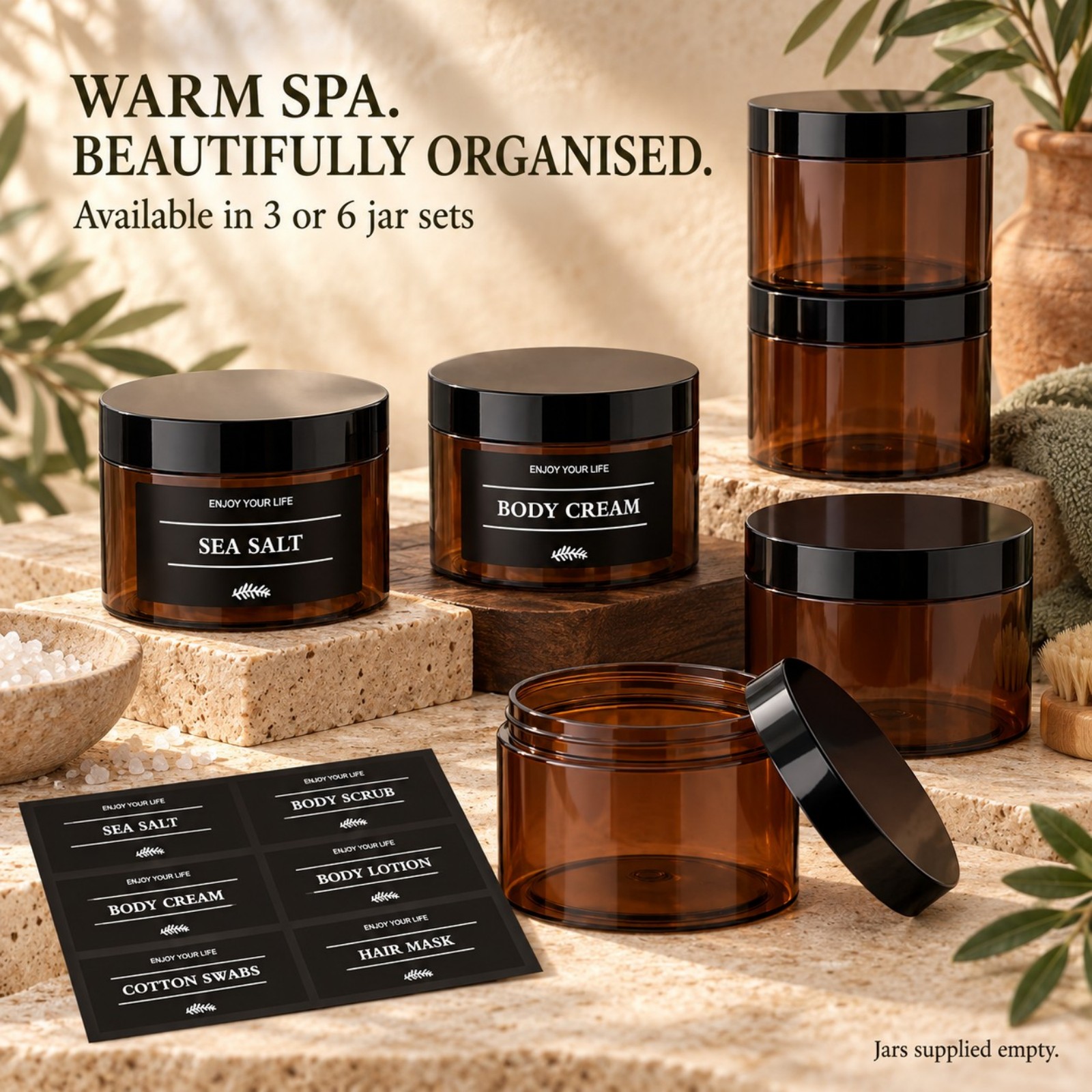Bathroom Storage Jars with Lab - đánh giá và giá Bath Salts