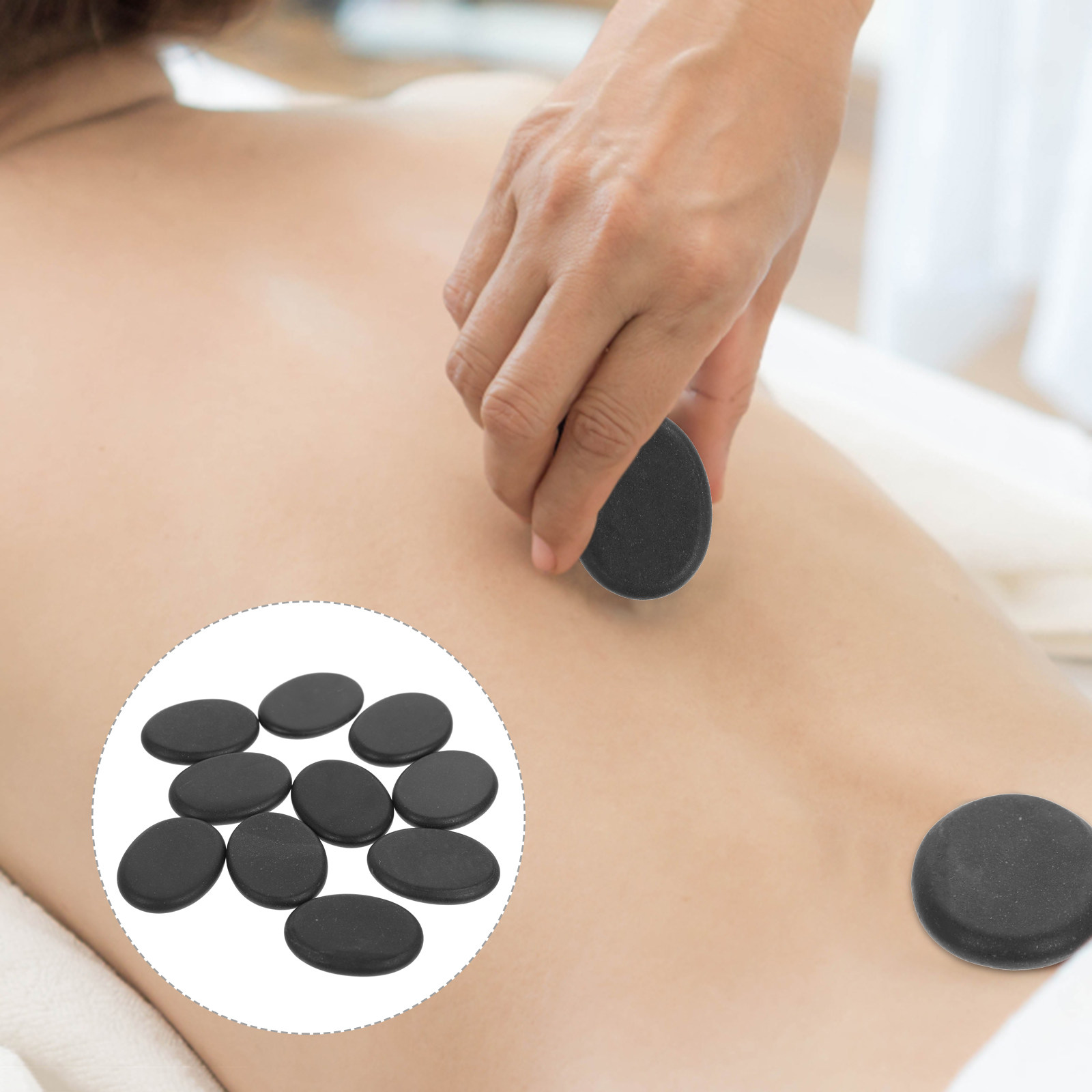 10Pcs Volcanic Hot Stones Natu - đánh giá và giá Foot Spa