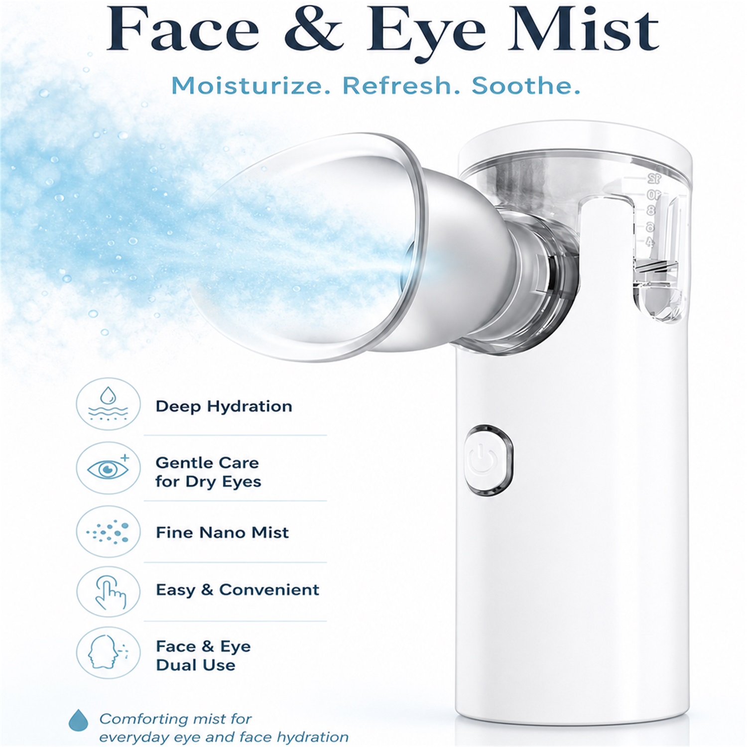 Nano Spray Eye Massage Instrum - đánh giá và giá Face Steamer