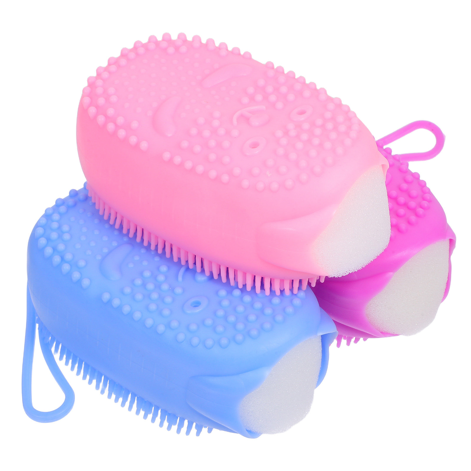 3Pcs Silicone Body Scrubber Du - đánh giá và giá Body Brush