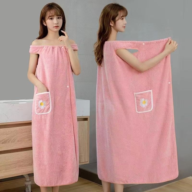 Extra Long Pink Floral Bath To - đánh giá và giá Spa Towel