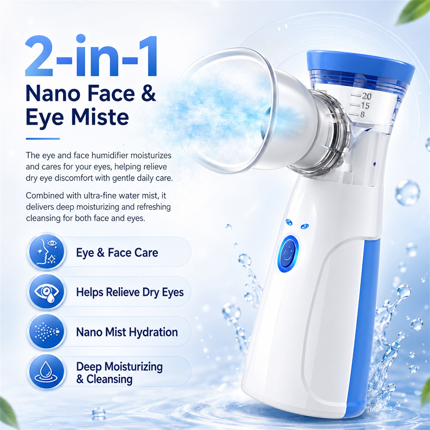 Handheld Facial Nano Mister Po - đánh giá và giá Face Steamer