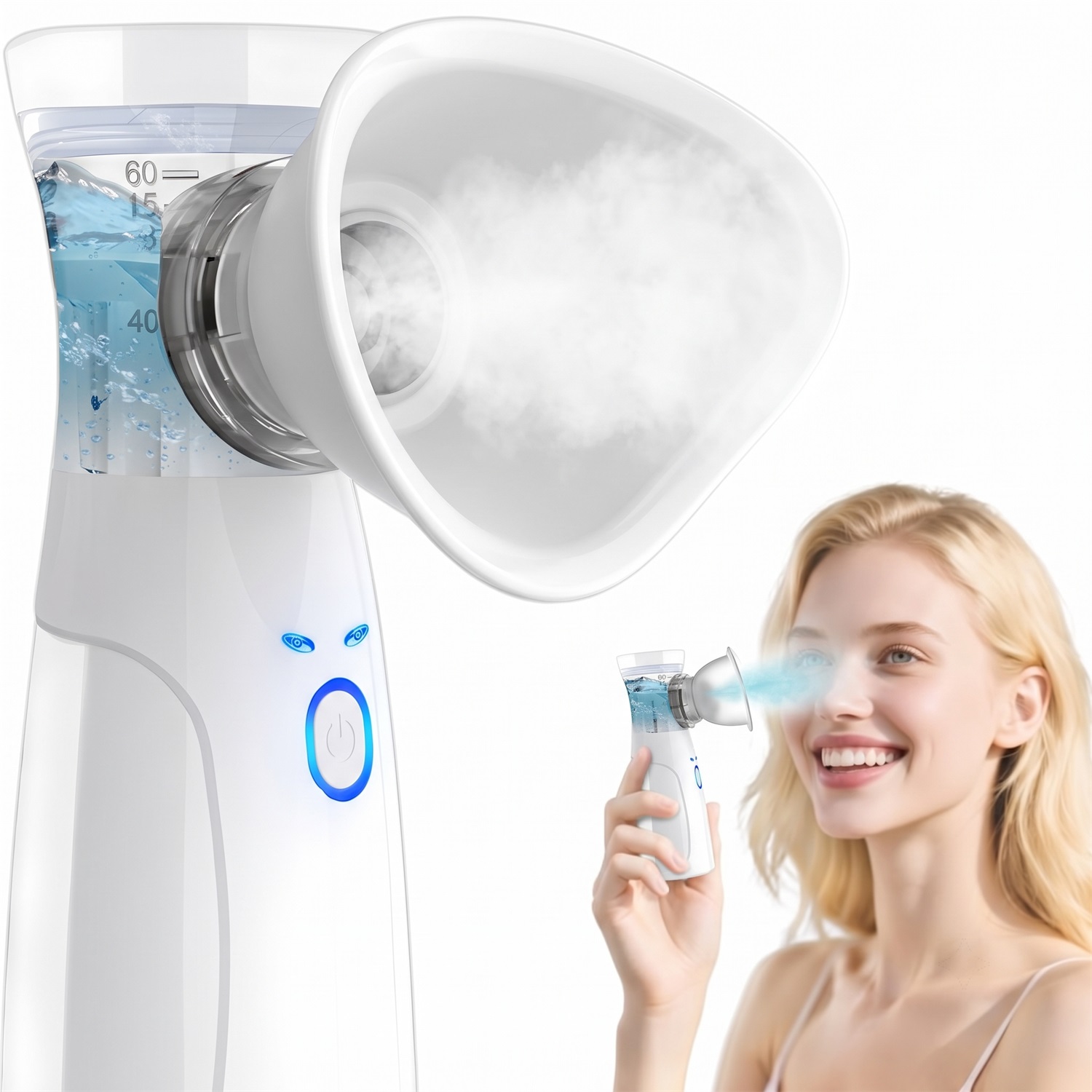 Handheld Facial Nano Mister Po - đánh giá và giá Face Steamer