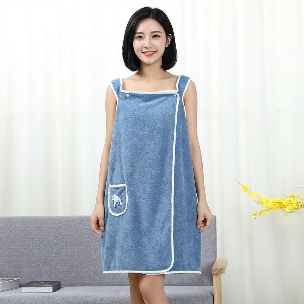 Coral Fleece Bath Skirt Soft T - đánh giá và giá Spa Towel